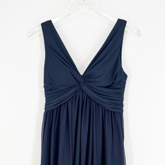 Birdy Grey Lianna Chiffon Bridesmaid Maxi Dress S Blue - Picture 4 of 8